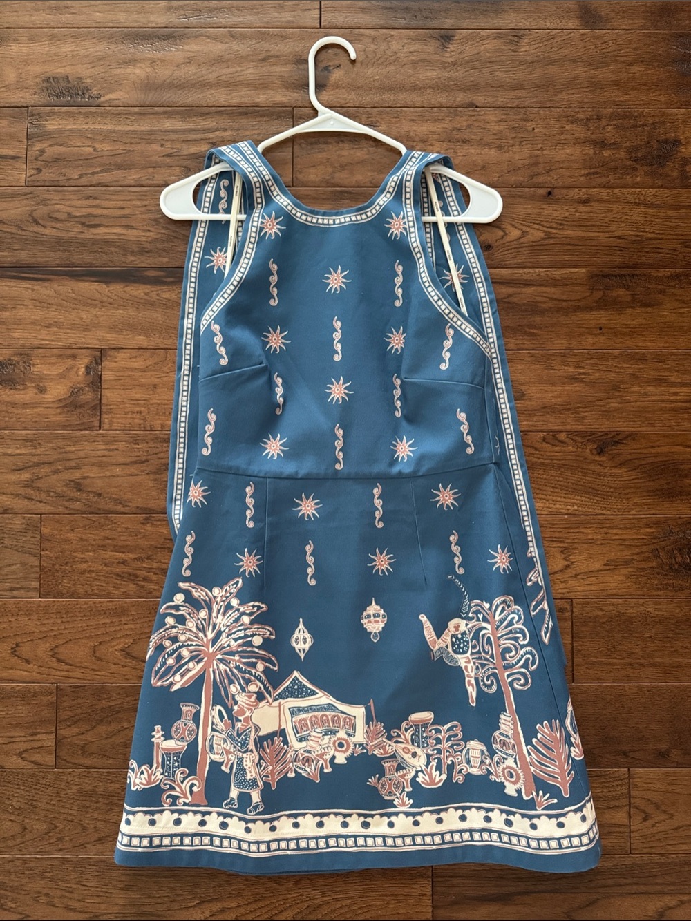 Alémais Acacia printed halterneck cotton minidress